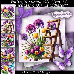 Tulips In Spring Mini Kit 7X7