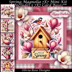 Spring Magnolia Mini Kit 7X7