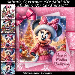 Minnie Christmas Mini Kit 7X7