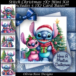 Stitch Christmas Mini Kit 7X7