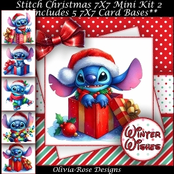Stitch Christmas Mini Kit 2 7x7