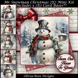 Mr Snowman Mini Kit 7x7