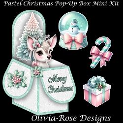 Pastel Christmas Pop-Up Box Mini Kit