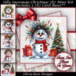 Silly Snowman Mini Kit 7X7