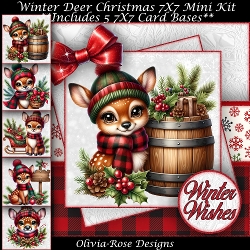 Winter Deer Mini Kit 7X7