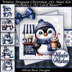 Winter Penguin Mini Kit 7X7