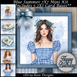 Blue Summer Mini Kit 7X7