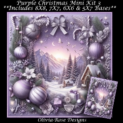 Purple Christmas Mini Kit 3