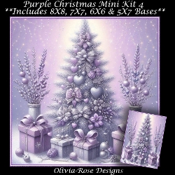 Purple Christmas Mini Kit 4