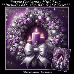 Purple Christmas Mini Kit 5