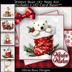 Winter Bear Mini Kit 7X7