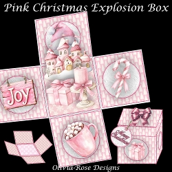 Pink Christmas Explosion Box 