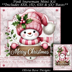 Pink Snowman Mini Kit