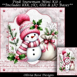 Pink Snowman Mini Kit 2
