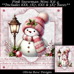 Pink Snowman Mini Kit 4