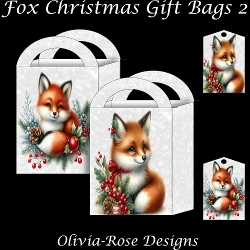 Fox Christmas Gift Bags 2