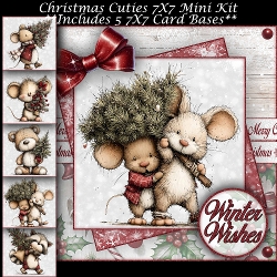 Christmas Cuties Mini Kit 7X7