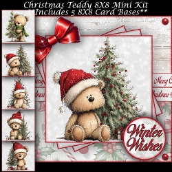 Christmas Teddy Mini Kit 8X8