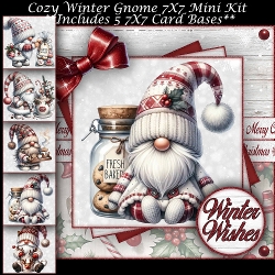 Cozy Winter Gnome Mini Kit 7X7