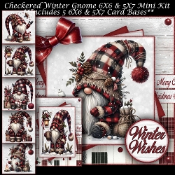 Checkered Winter Gnome Mini Kit 