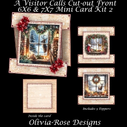 A Visitor Calls Cut-out Front Card Mini Kit 2