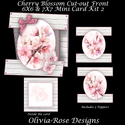 Cherry Blossom Cut-out Front Card Mini Kit 2