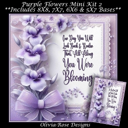 Purple Flowers Mini Kit 2