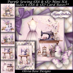 Purple Sewing Mini Kit