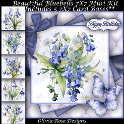 Beautiful Bluebells Mini Kit 7X7
