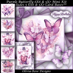 Purple Butterfly Mini Ki
