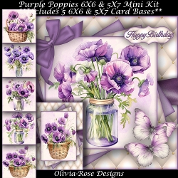 Purple Poppies Mini Kit