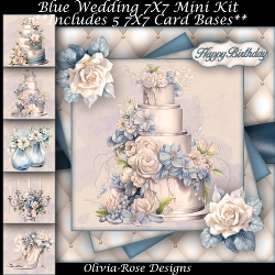 Blue Wedding Mini Kit 7X7