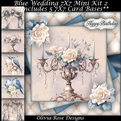 Blue Wedding Mini Kit 2 7X7