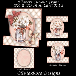 Flowers Cut-out Front Card Mini Kit 2
