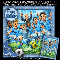 Manchester City Mini Kit 2 Ages 6-11 included