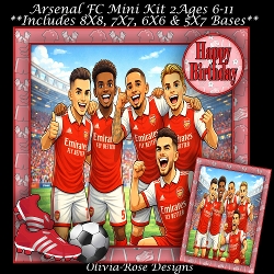 Arsenal FC Mini Kit 2 Ages 6-11 included