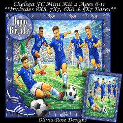 Chelsea FC Mini Kit 2  Ages 6-11 included