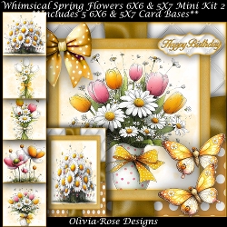 Whimsical Spring Flowers Mini Kit 2