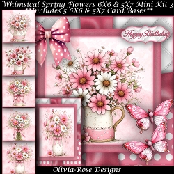 Whimsical Spring Flowers Mini Kit 3