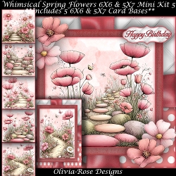 Whimsical Spring Flowers Mini Kit 5