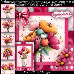 Whimsical Spring Flowers Mini Kit 8