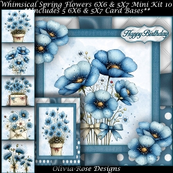 Whimsical Spring Flowers Mini Kit 10