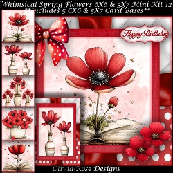 Whimsical Spring Flowers Mini Kit 12