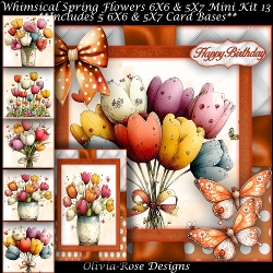 Whimsical Spring Flowers Mini Kit 13