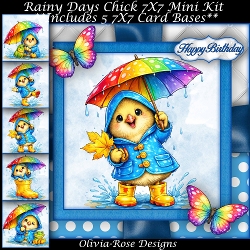 Rainy Days Chick Mini Kit 7X7