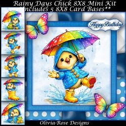 Rainy Days Chick Mini Kit 8X8