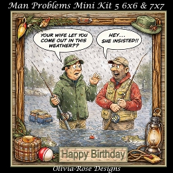 cup1432437_104105 - Man Problems Mini Kit 5 **Includes 6x6 & 7x7 Card Bases** 