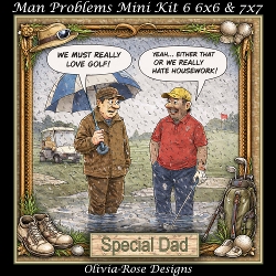 cup1432438_104105 - Man Problems Mini Kit 6 **Includes 6x6 & 7x7 Card Bases** 
