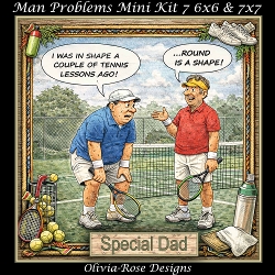 cup1432441_104105 - Man Problems Mini Kit 7 **Includes 6x6 & 7x7 Card Bases** 