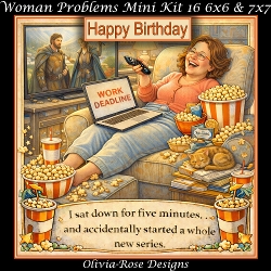 Image of cup1432809_104105 - Woman Problems Mini Kit 16  **Includes 6x6 & 7x7 Card Bases** 